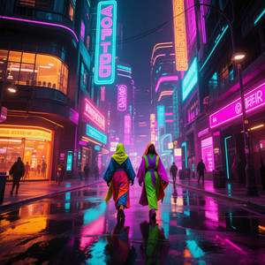 Neon Pilgrims by WIWIN MULYA WINARNI