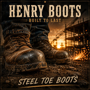 Steel toe boots by Henry Boots