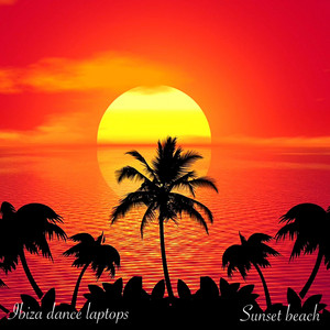 Sunset beach by Ibiza dance laptops