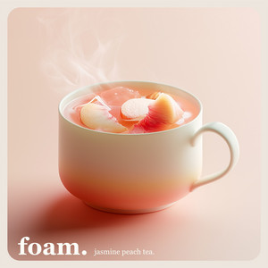 Rosy by foam.