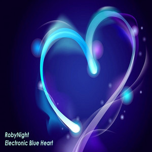 Electronic Blue Heart by RobyNight