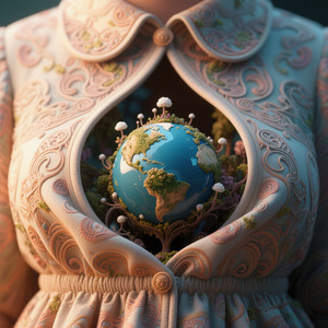 A Tiny Planet Inside My Jacket by M. TRIYONO