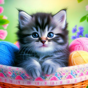 Cute Kitten Meow Meow by SSKIDS