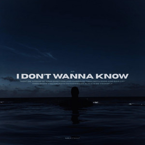 I DON'T WANNA KNOW by AD