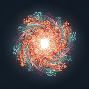 Coral Quasar by Kryostatik
