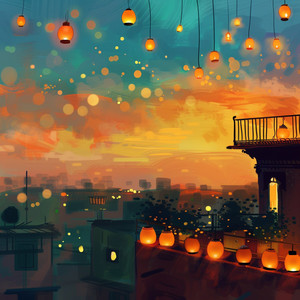 Lantern Reflections by Saffron Keys
