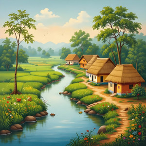 Bilal Raza - Village Life Surreal