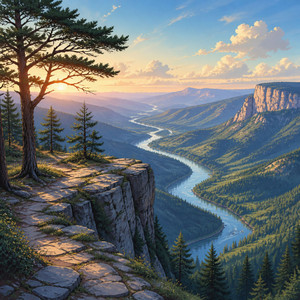 At The Campsite by Petit Jean