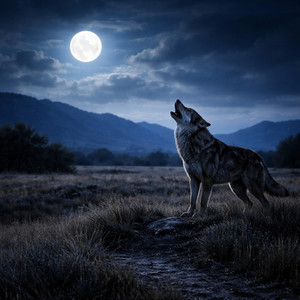 Lonely wolf by The country from the west