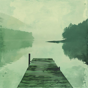calm lake pier by Echo Lantern