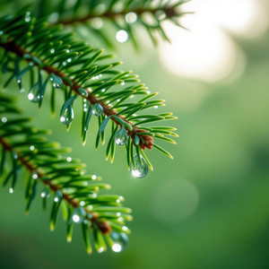 Raindrops On Pines