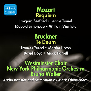Mozart: Requiem / Bruckner: Te Deum cover