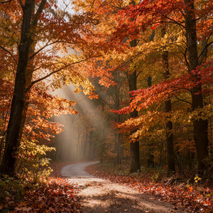 Forest Path by Katsushika