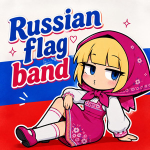 Russian flag band by DJ LARP