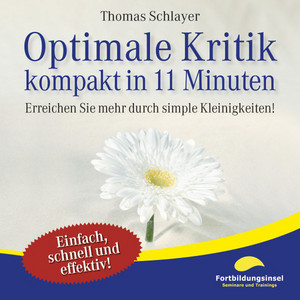 Optimale Kritik - Kompakt in 11 Minuten (Erreichen Sie mehr durch simple Kleinigkeiten!)