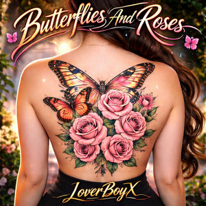Butterflies And Roses by LoverBoyX