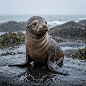 Misty Ocean Drift by Rainy Animals