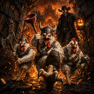 The Chickens Go to Hell by Blackbone Lantern