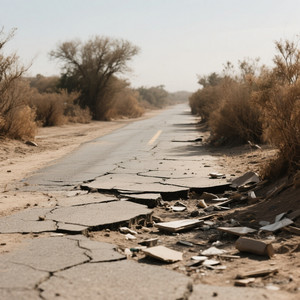 Dusty Broken Road by Diggie Camp
