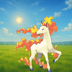 Forever Running Free, Rapidash by Rusty Collector