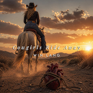 Cowgirls Ride Away by Win Lang