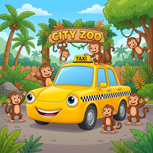 Das gelbe Taxi ist da by Pandas Kinderlieder