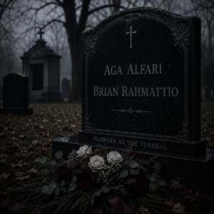 Flowers at the funeral by Aga alfari, Brian Rahmattio