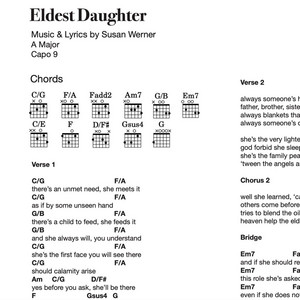 Eldest Daughter by Susan Werner