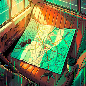 Street Map Fold by Turbo Sunset