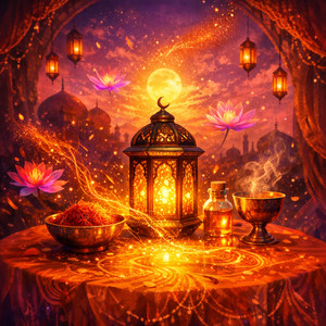 Saffron Table Glow by lior rojas