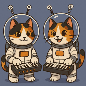Dancing Cats by Cosmos Cats