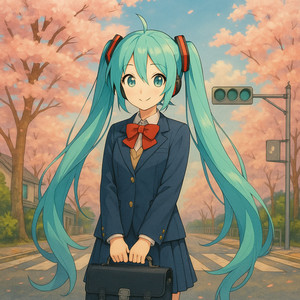 桜の交差点 by Mieluna, 初音ミク