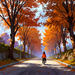 Swaying gently in the autumn wind