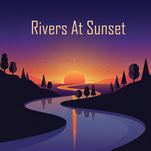 Rivers At Sunset by Llamascape