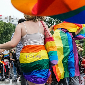 Pride Run by White Window