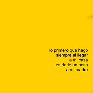 BESO A MI MADRE CUANDO LLEGO A CASA by xoff