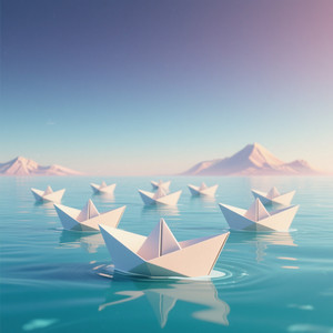 Paper Boat Horizon by SAINO
