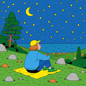 Looking at the Stars by Ray Ben Rue