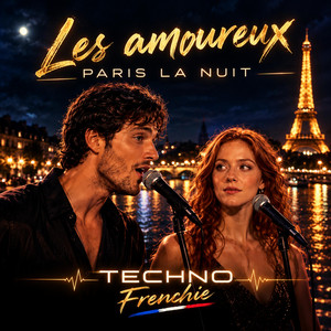 Les amoureux Paris la nuit by CUMAN D'ALEONIS