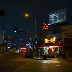 ordering al pastor at a stand on sunset at 1 am by sunset hills blvd
