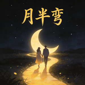 摸音笑尉 - 月半弯(月光下的你显得特别好看)