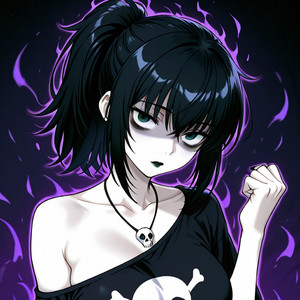 Revenge Wears a Skull Necklace by Khaos Creator