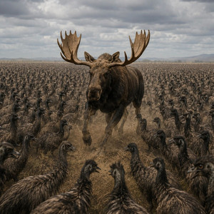 20000 Emus Vs. 1 Moose