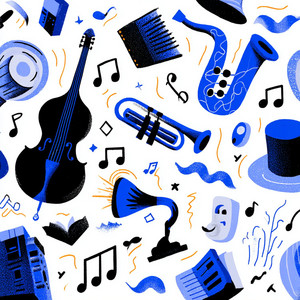 Swinging Horns by Daniel Ravoux
