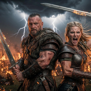 Born In The Fire | Dark Viking Choir & War Drums | Epic Battle Music by Odin's Echo