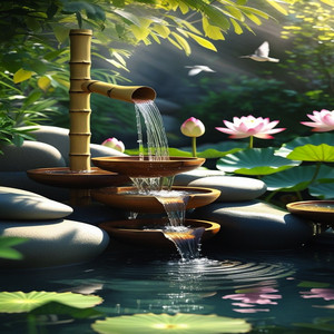 Fuente Bajo la Luz de la Luna by Bosque Sonoro