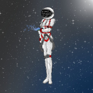 A Sweet Little Astronaut With Forget-Me-Nots