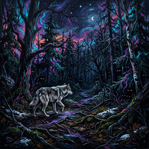 Wolf in the Woods by Cliff Savage