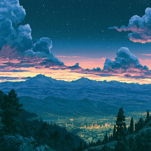 distant lights by room 9., Hayne