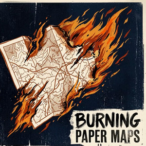 burning paper maps by LEANDRO POP